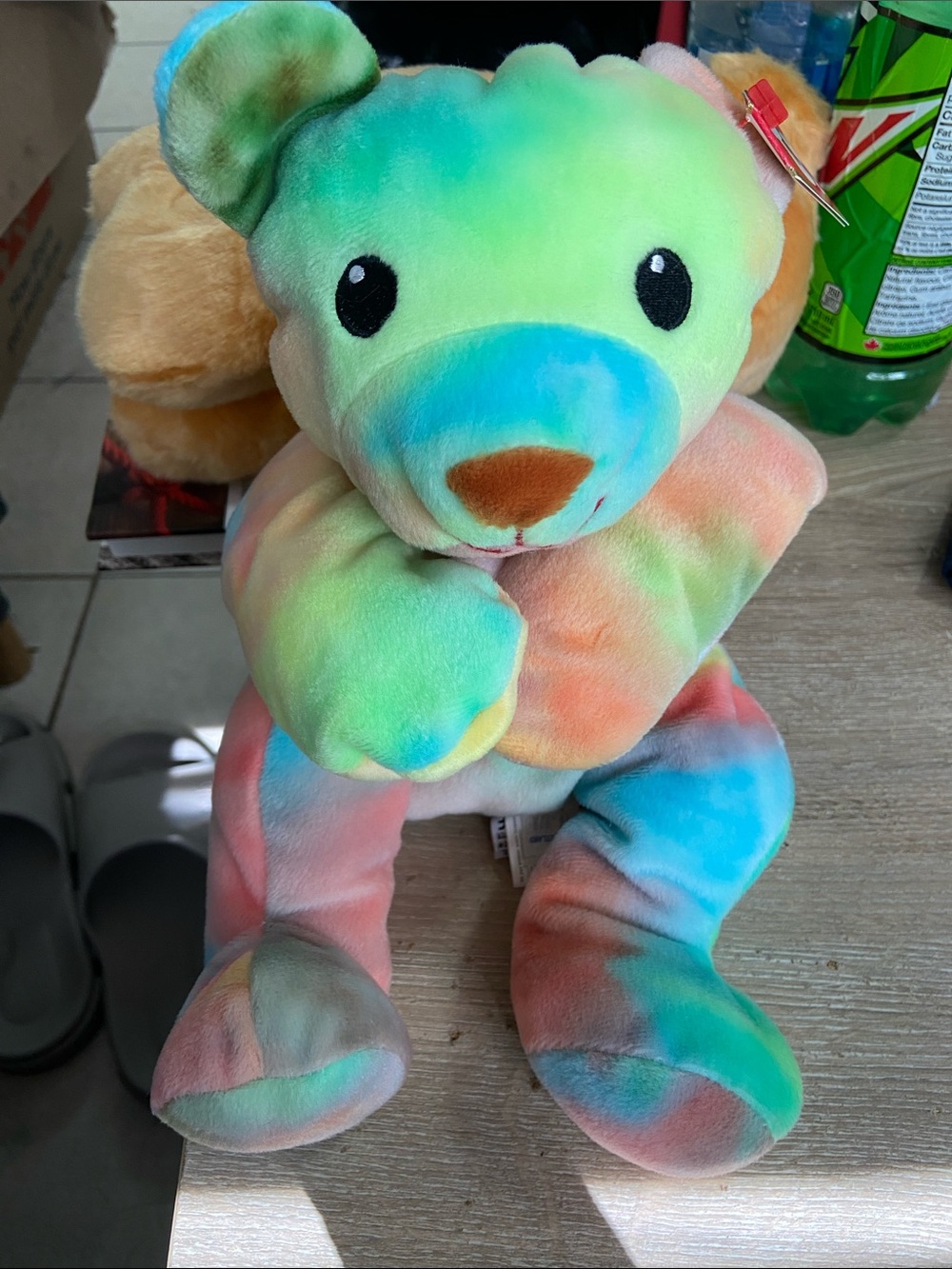 Vintage 1998 Ty Pillow Pal "SHERBERT" the Tie Dye Bear  ~ Retired Collectable